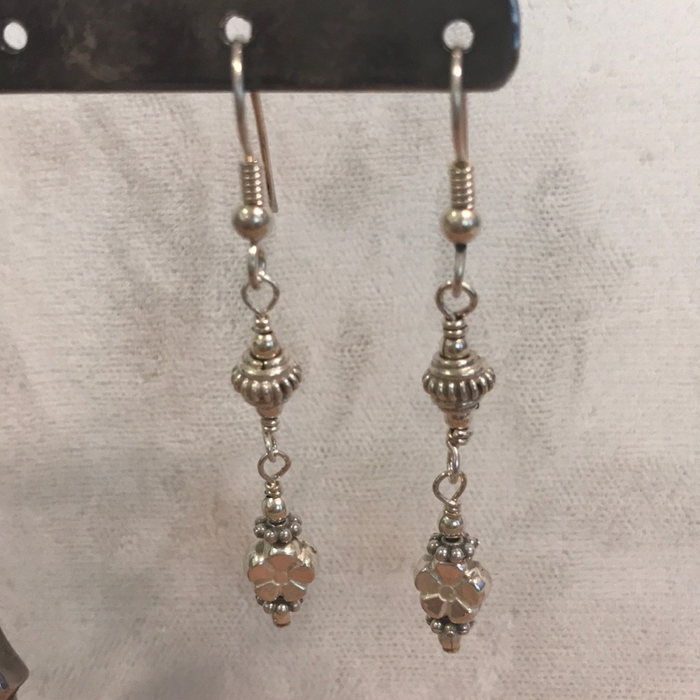 Sterling Silver Beaded Earrings